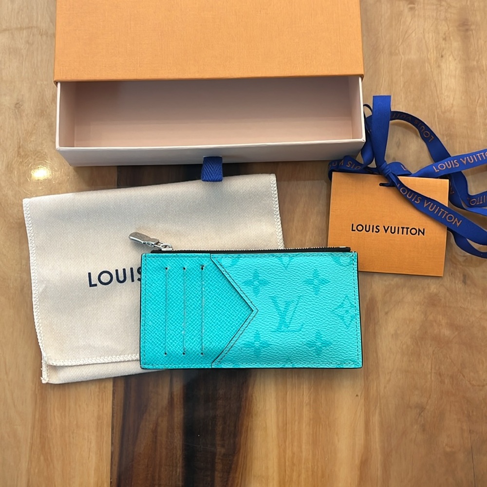 Louis Vuitton Turquoise Key & Card Holder